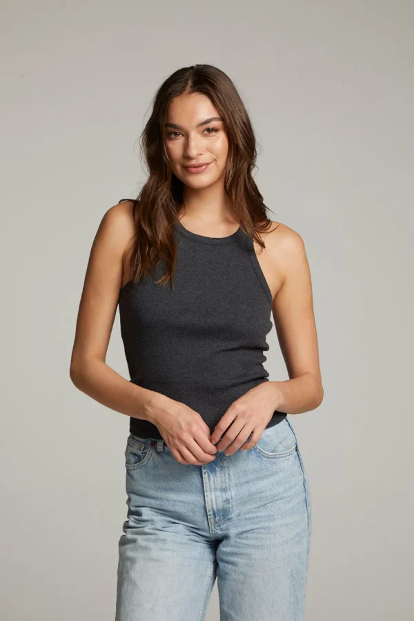 Outlet August Black Tank Top Women Loungewear | Tops