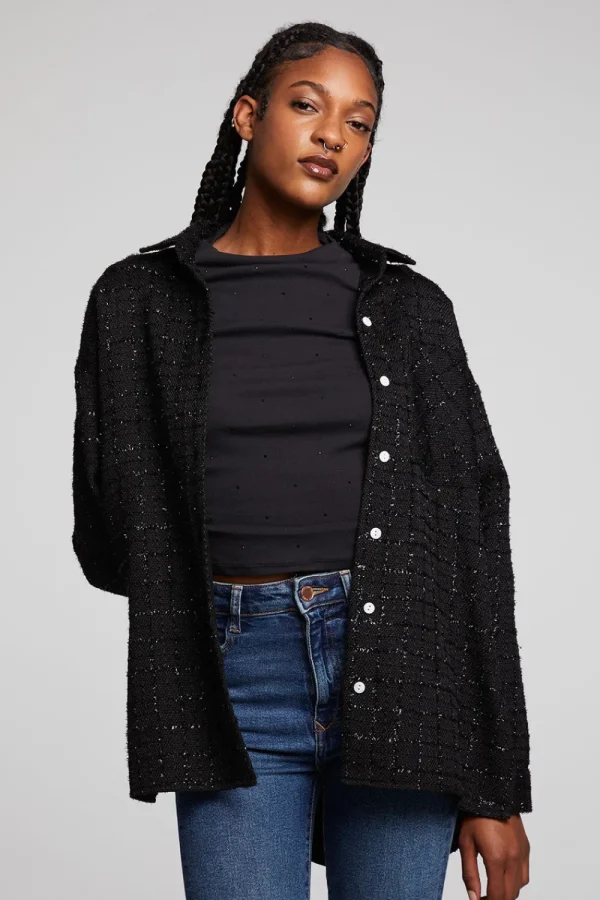 Online Blake Licorice Button Down Women Loungewear | Tops