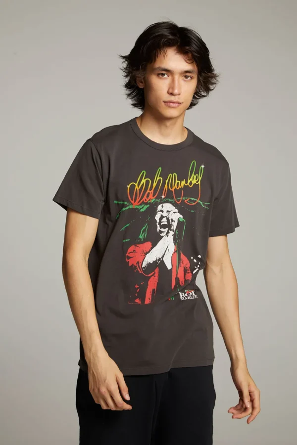 Clearance Bob Marley Live On Stage Crew Neck Tee Women Tops | Music