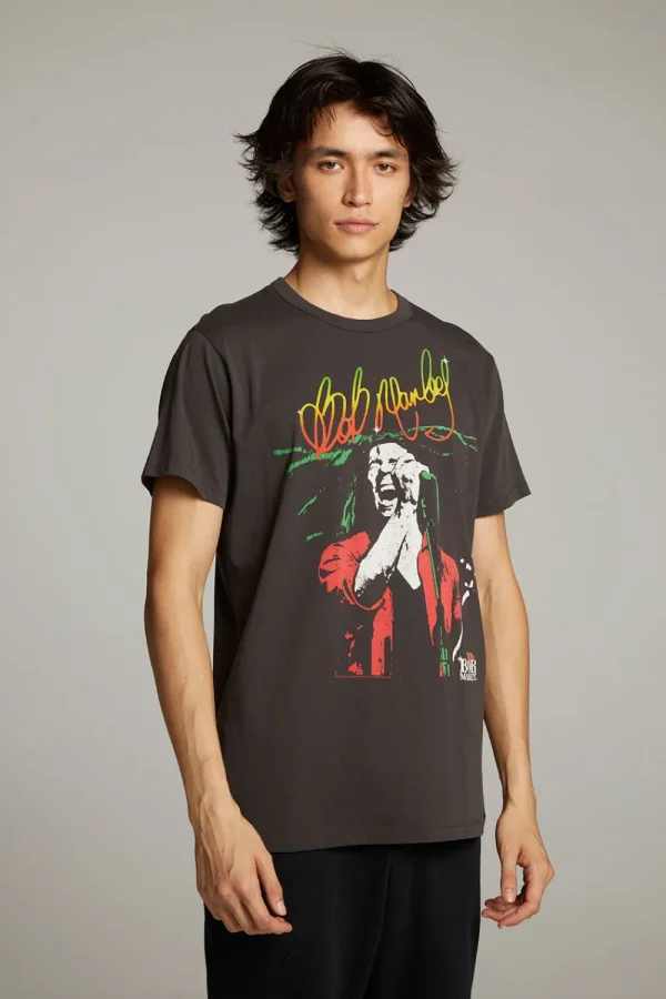 Clearance Bob Marley Live On Stage Crew Neck Tee Women Tops | Music