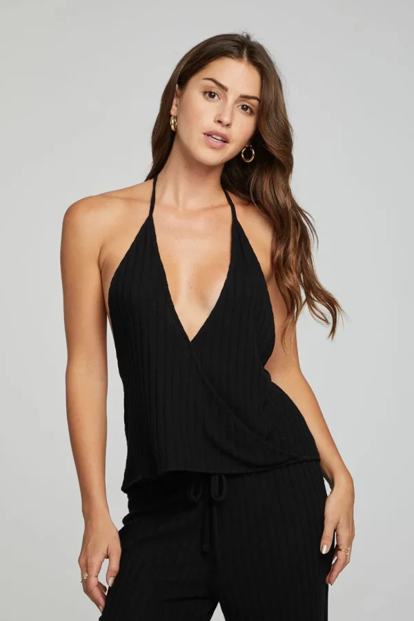 Cheap Bowery Halter Top - Black Onyx Women Loungewear | Tops