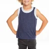 Online Boys Recycled Vintage Jersey Contrast Binding Muscle Tank Kids/BOY Boys