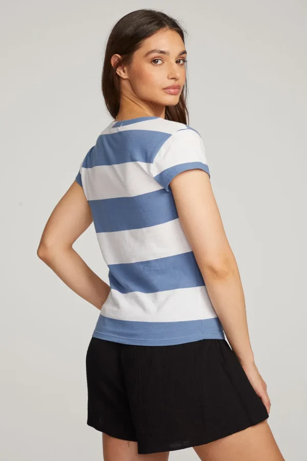 Cheap Chandler Vintage Blue Stripe Tee Women Loungewear | Tops