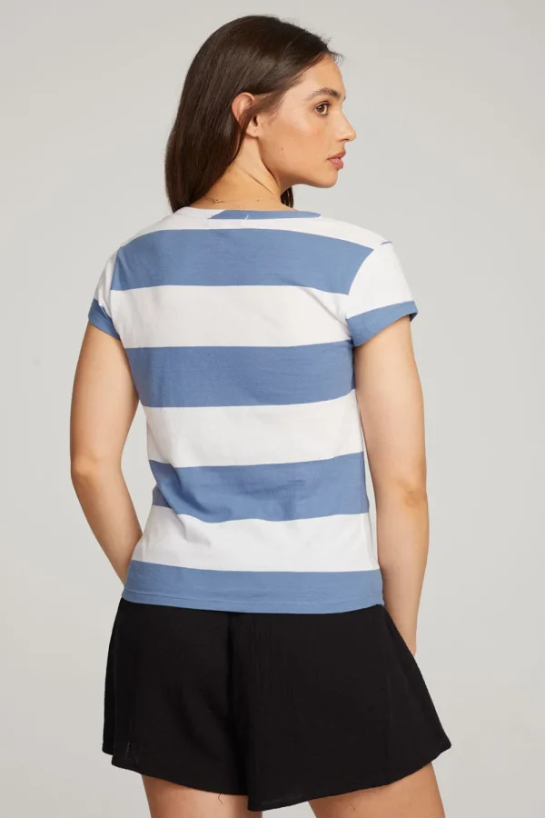 Cheap Chandler Vintage Blue Stripe Tee Women Loungewear | Tops