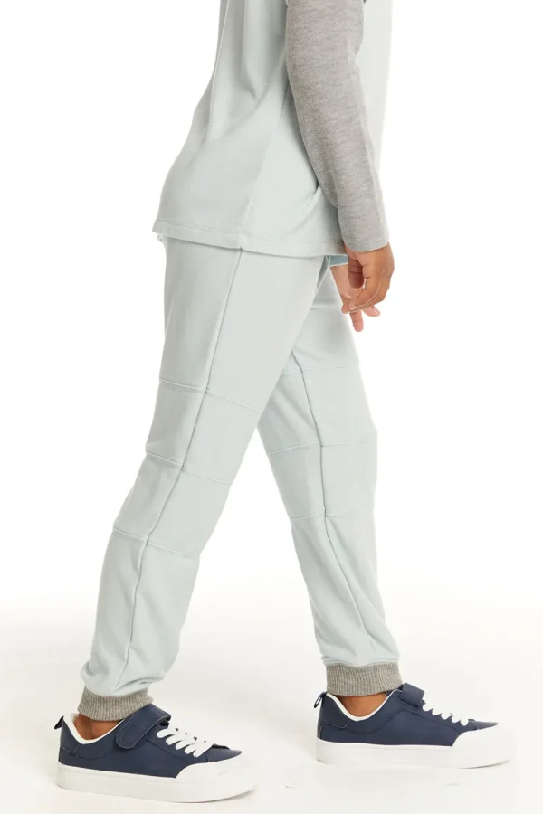 Hot Cozy Knit Blue Bird Pant With Seamed Panels Kids/BOY Boys
