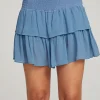 Shop Cruz Vintage Blue Mini Skirt Women Loungewear | Bottoms