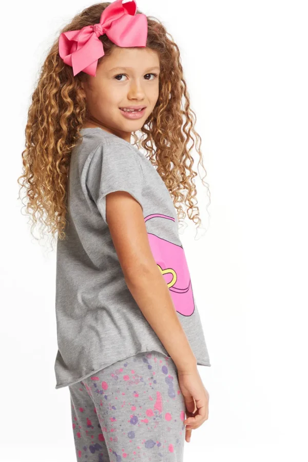 Hot Cute Purse Girls Crew Neck Tee Kids Girls