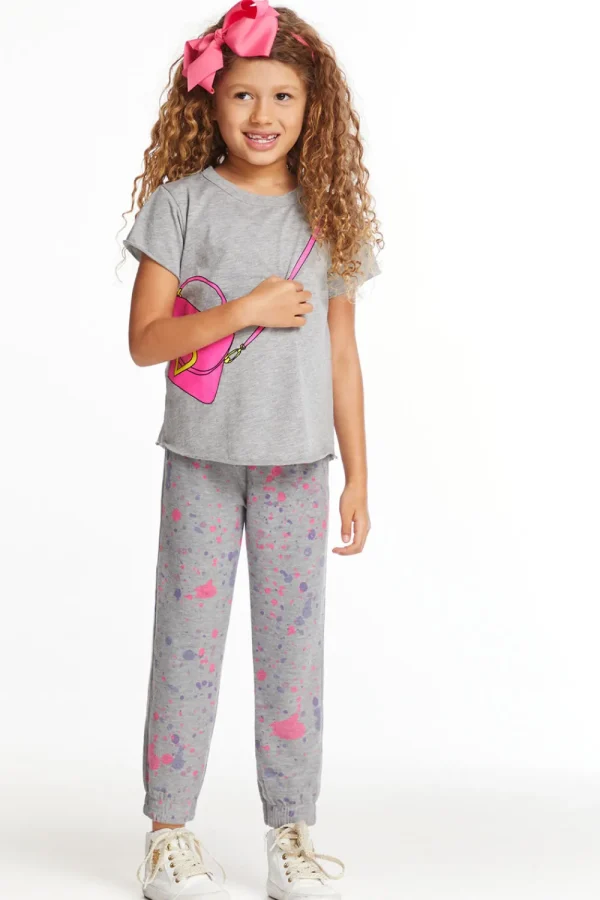 Hot Cute Purse Girls Crew Neck Tee Kids Girls