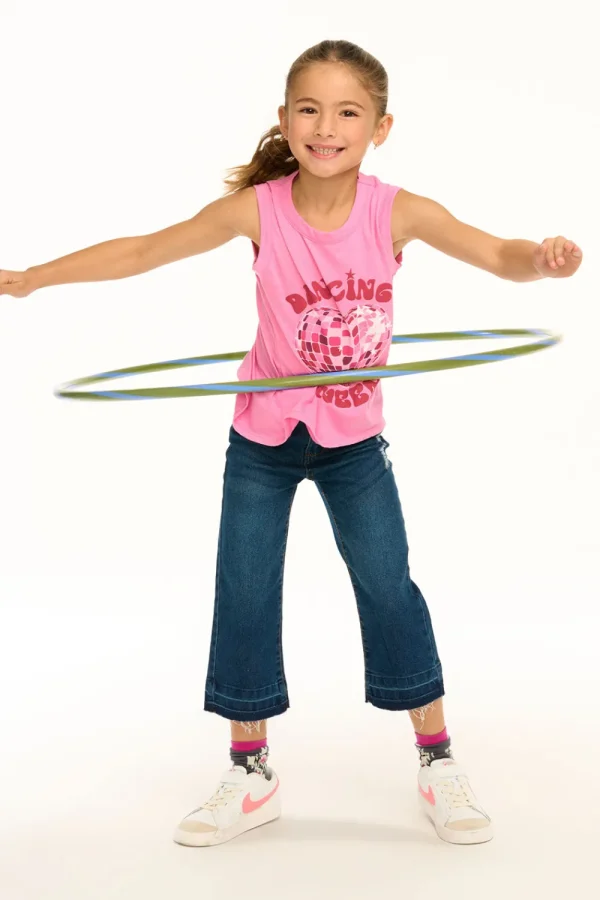 Fashion Dancing Queen Flouncy Tank Kids Girls