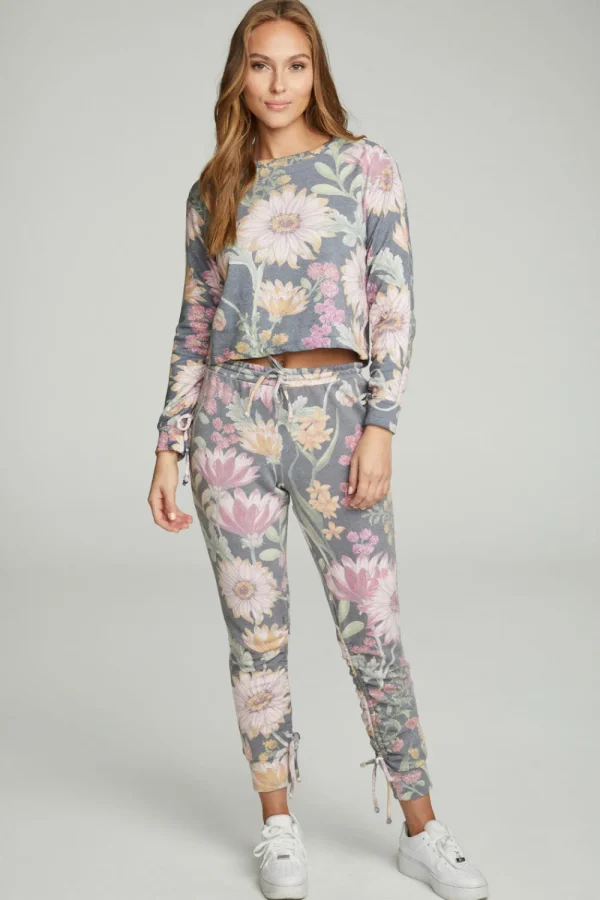 Sale Drawstring Shirred Cuffed Slim Jogger Women Bottoms