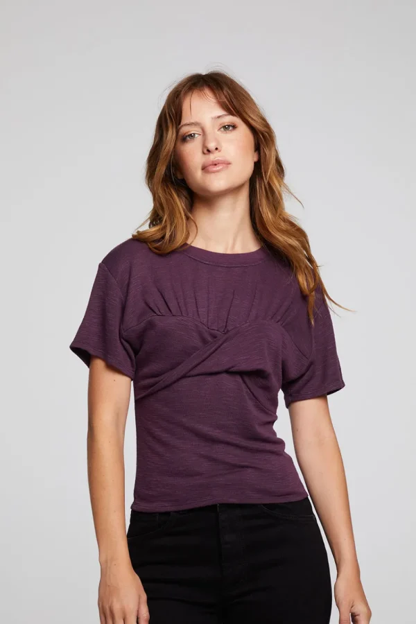 Cheap Evelynn Plum Perfect Tee Women Loungewear | Tops
