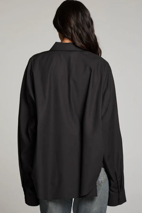Outlet Ezra Licorice Button Up Women Loungewear | Tops