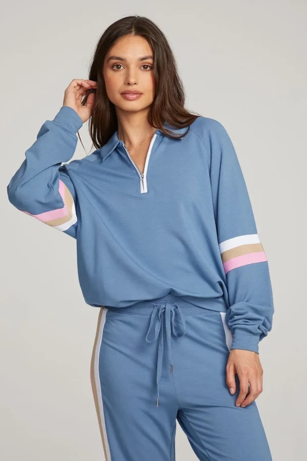 Cheap Gilette Vintage Blue Pullover Women Loungewear | Tops