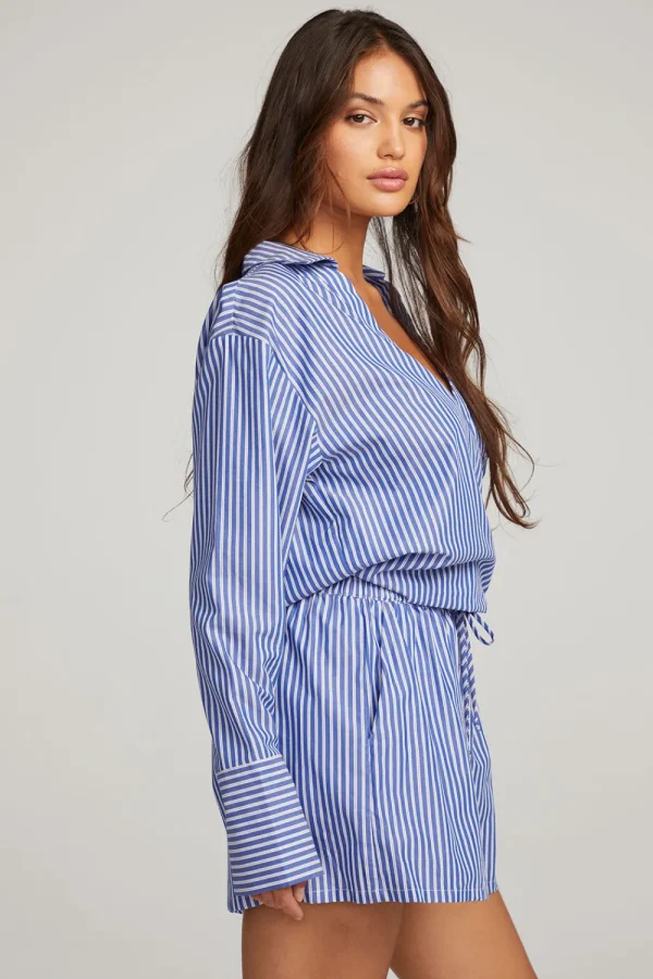 Outlet Haley Marmont Stripe Blouse Women Loungewear | Tops