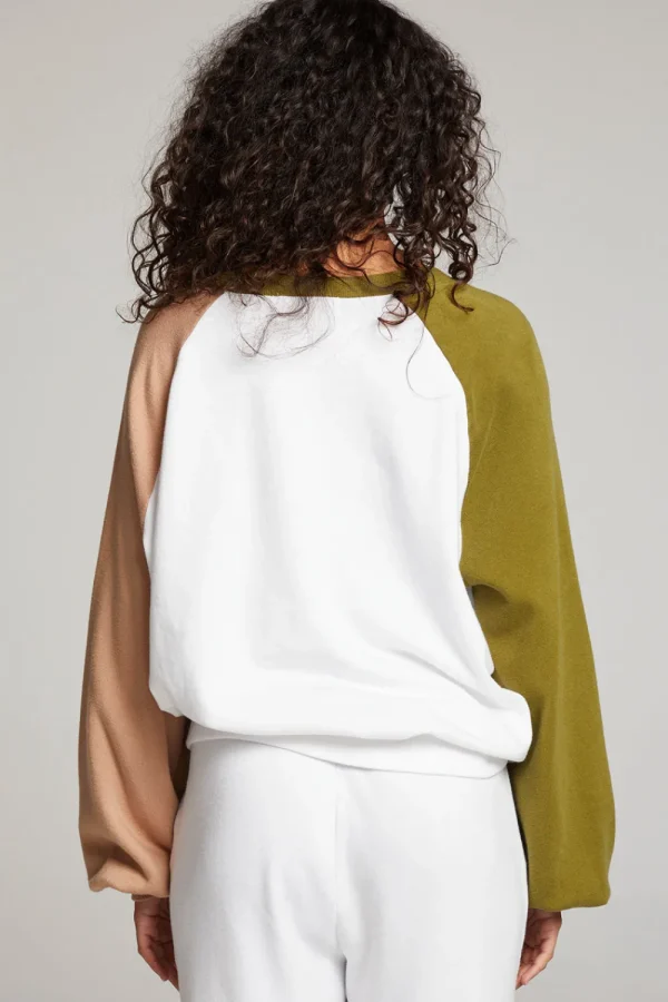 Best Sale Hannah Sand Color Block V Neck Pullover Women Loungewear | Tops