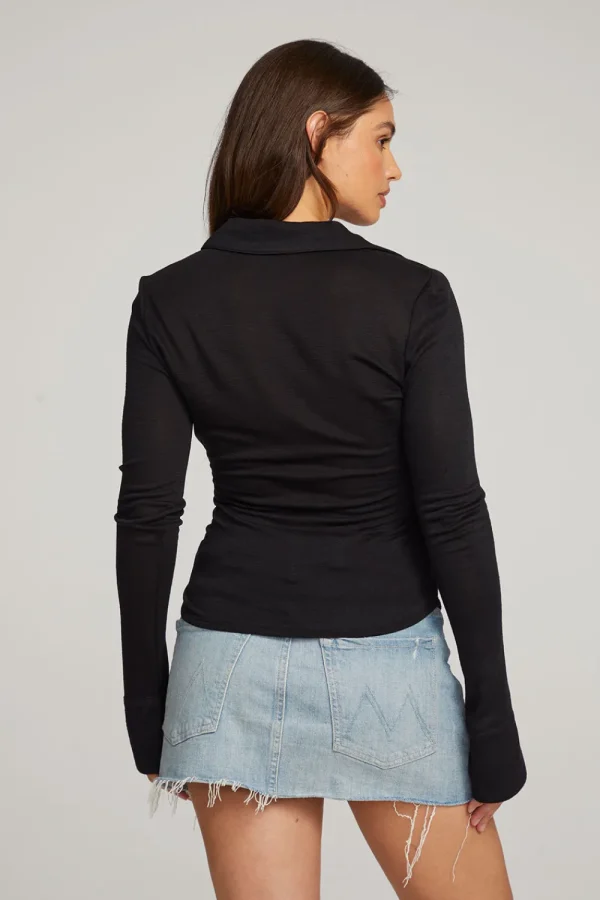 Best Harper Licorice Long Sleeve Women Loungewear | Tops