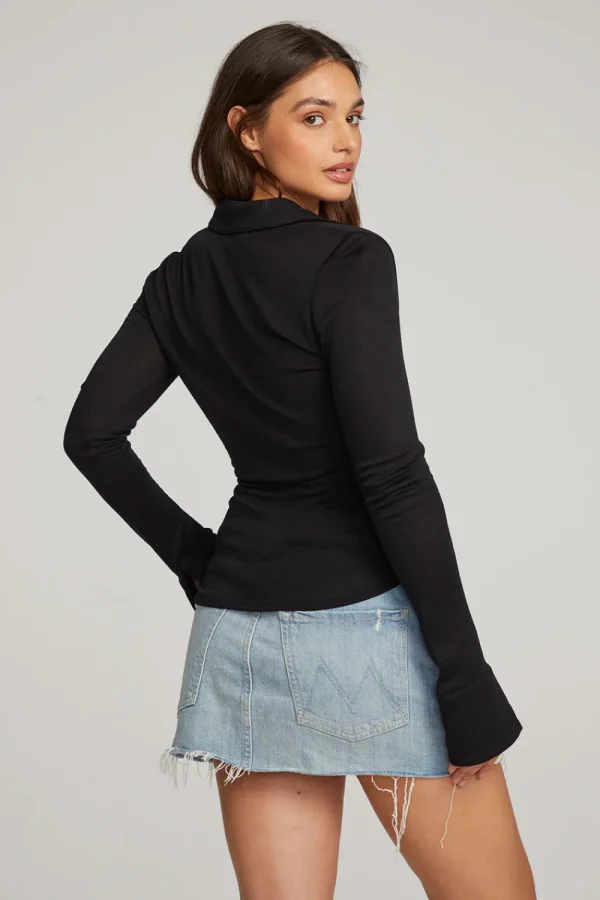 Best Harper Licorice Long Sleeve Women Loungewear | Tops