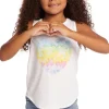 Cheap Hearts Shirt Girls Vintage Jersey Shirttail Muscle Kids Girls