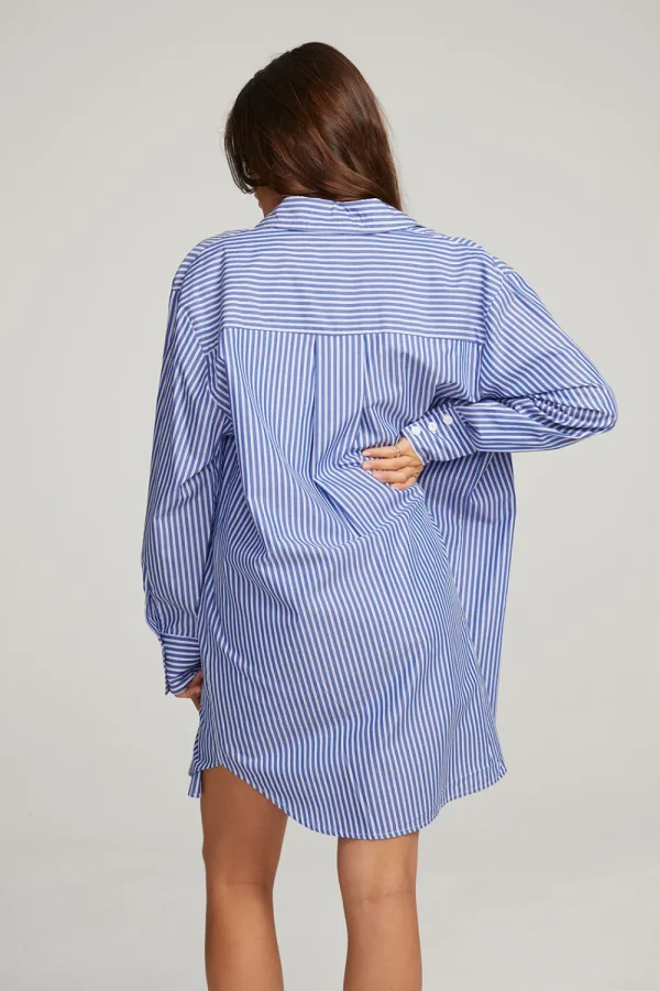 Flash Sale Kerstin Marmont Stripe Button Down Women Loungewear | Tops