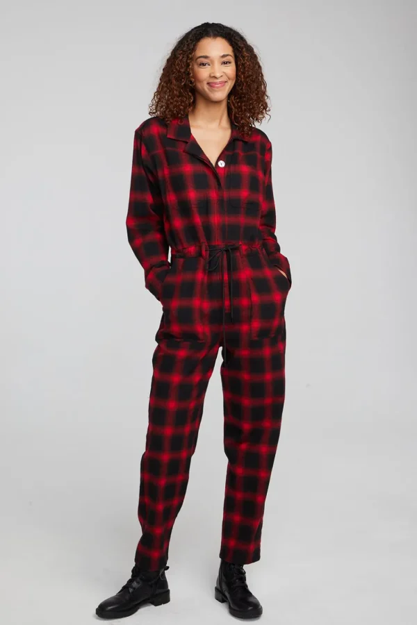 Discount Lexi Sunset Plaid Jumpsuit Women Loungewear | Bottoms
