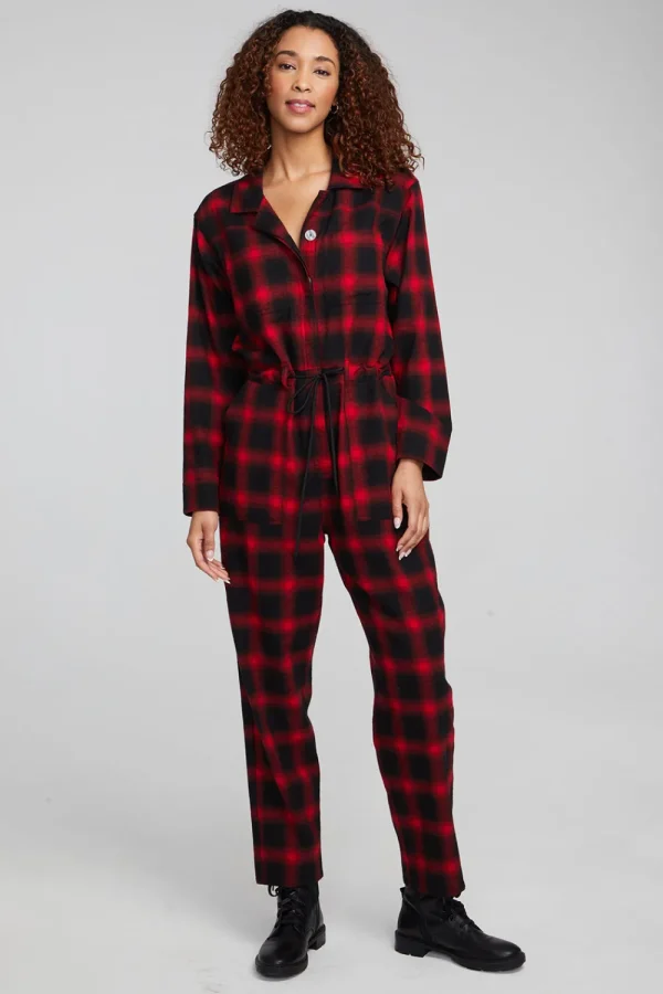 Discount Lexi Sunset Plaid Jumpsuit Women Loungewear | Bottoms
