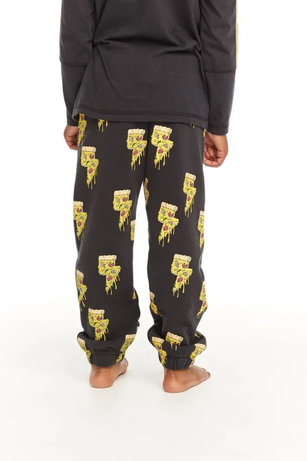 Outlet Lightning Pizzas Cotton Fleece Pants Kids/BOY Boys