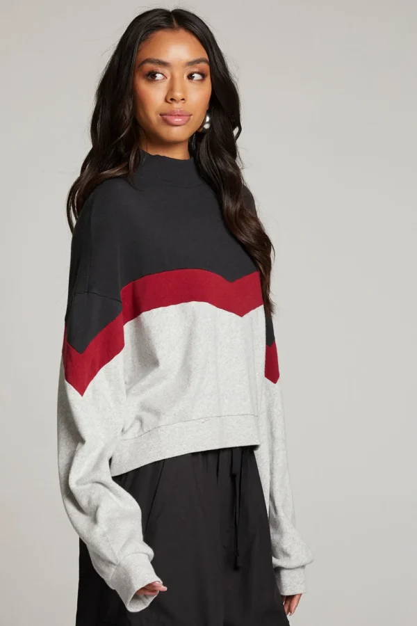 Store Liz Fire Color Block Pullover Women Loungewear | Tops
