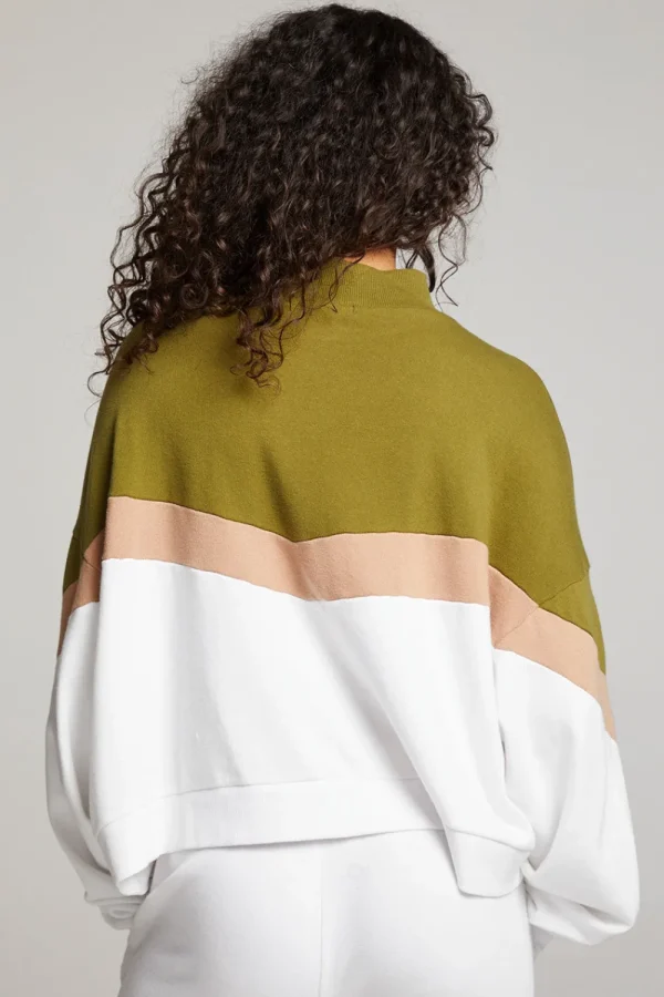 Sale Liz Sand Color Block Pullover Women Loungewear | Tops
