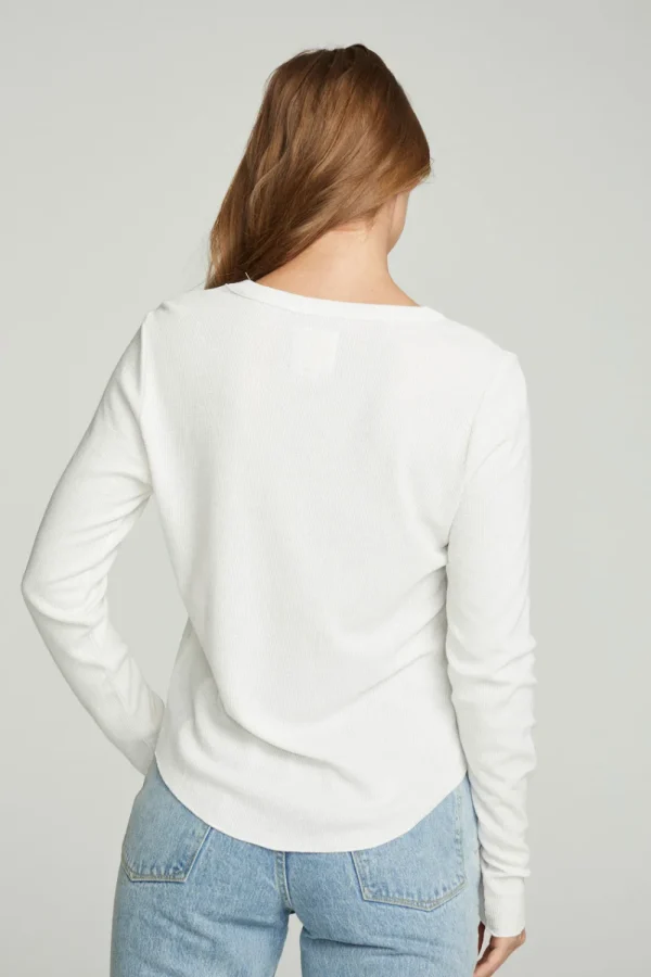 New Long Sleeve Crew Neck Shirttail Tee Women Tops