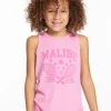Store Malibu Girls Vintage Jersey Shirttail Muscle Kids Girls