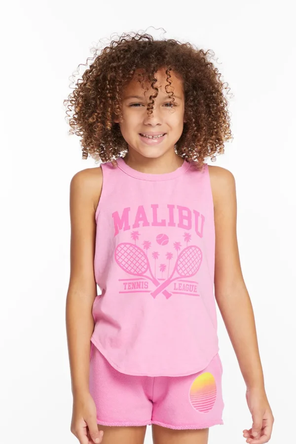 Store Malibu Girls Vintage Jersey Shirttail Muscle Kids Girls