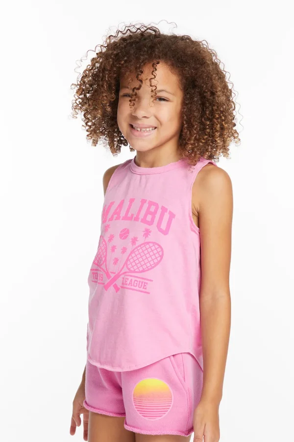 Store Malibu Girls Vintage Jersey Shirttail Muscle Kids Girls