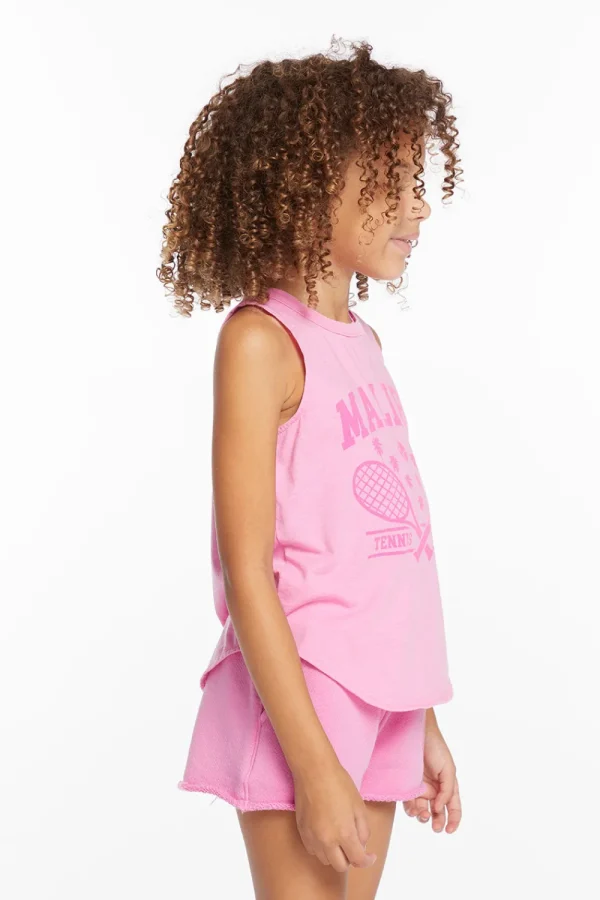 Store Malibu Girls Vintage Jersey Shirttail Muscle Kids Girls