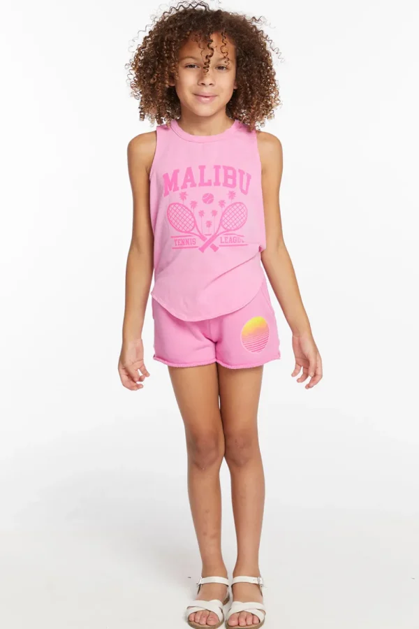 Store Malibu Girls Vintage Jersey Shirttail Muscle Kids Girls