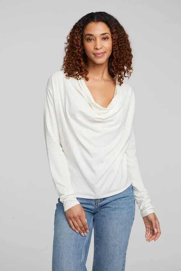 Sale Mela Bright White Long Sleeve Women Loungewear | Tops