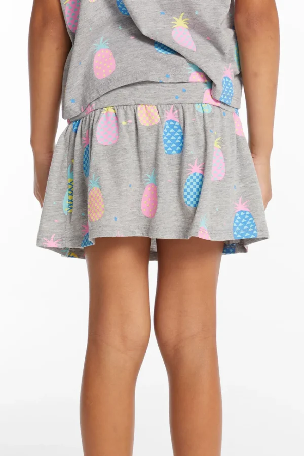 Clearance Multi Pineapple Girls Peplum Skort Kids Girls
