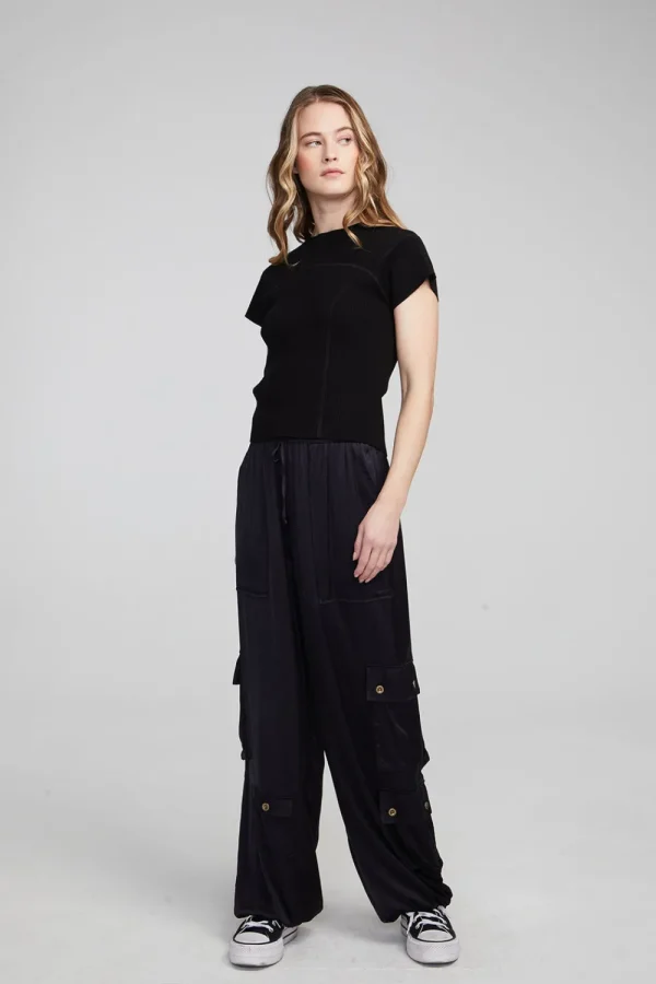 Sale Nahal Shadow Black Tee Women Loungewear | Tops