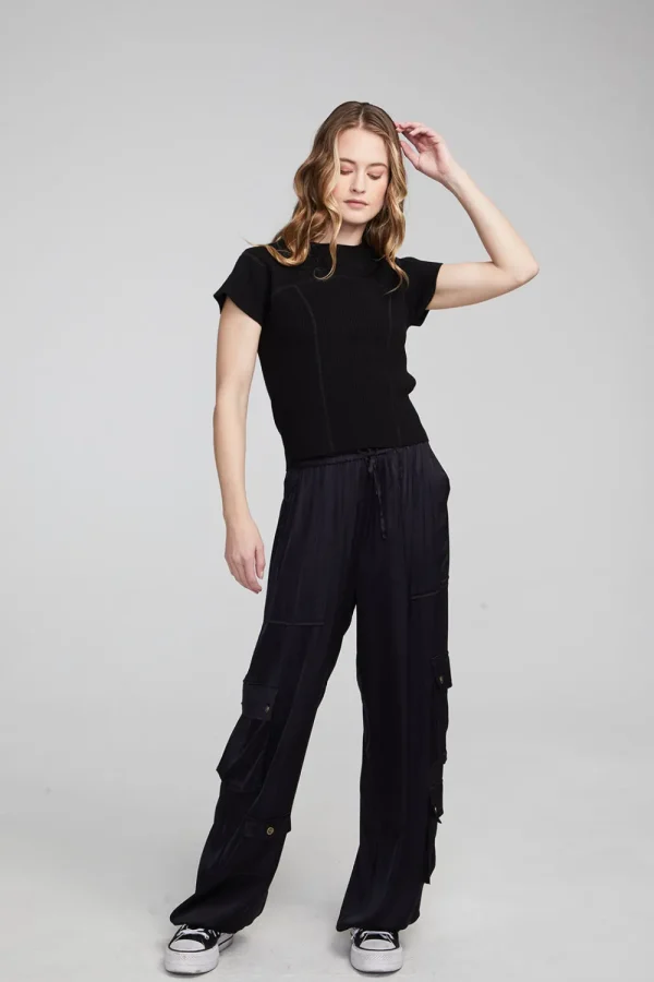 Sale Nahal Shadow Black Tee Women Loungewear | Tops
