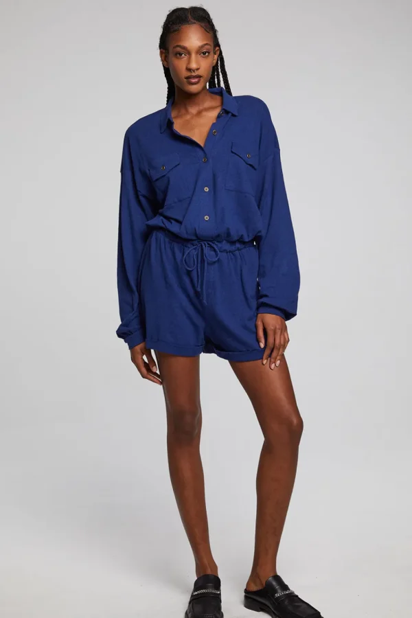 Discount Nocelle French Blue Jumpsuit Women Loungewear | Bottoms
