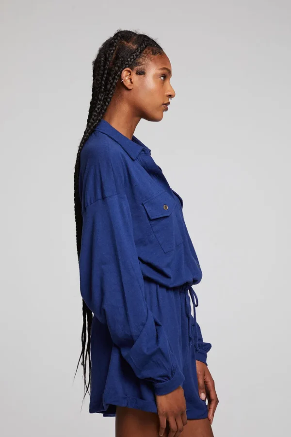 Discount Nocelle French Blue Jumpsuit Women Loungewear | Bottoms