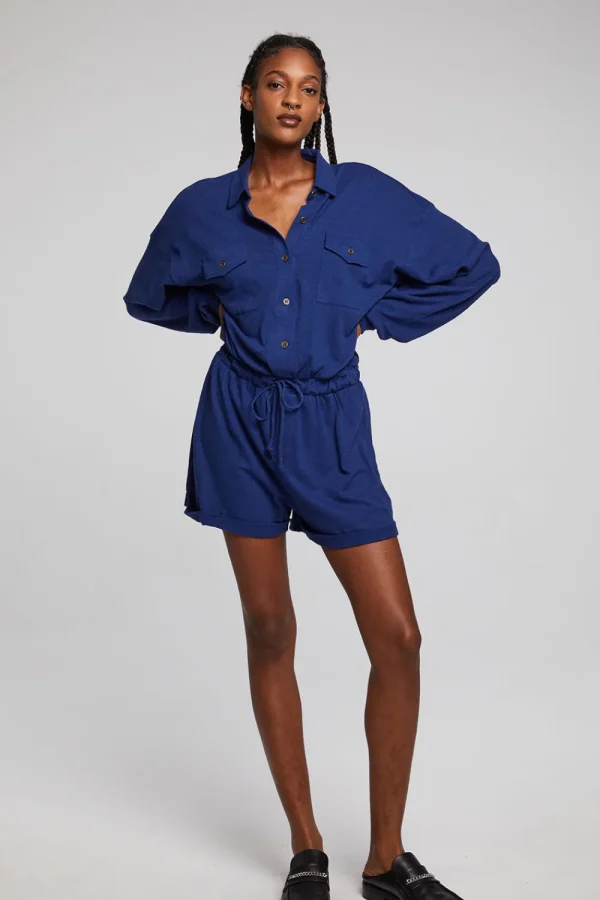 Discount Nocelle French Blue Jumpsuit Women Loungewear | Bottoms