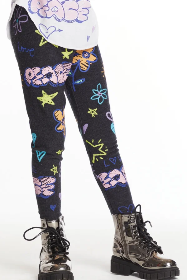 Fashion Peace & Love Girls Cozy Knit Classic Legging Kids Girls