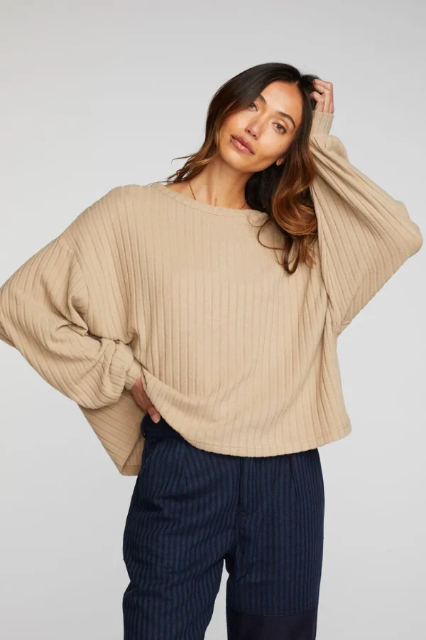 Sale Poor Boy Rib Long Sleeve Tee Women Loungewear | Tops