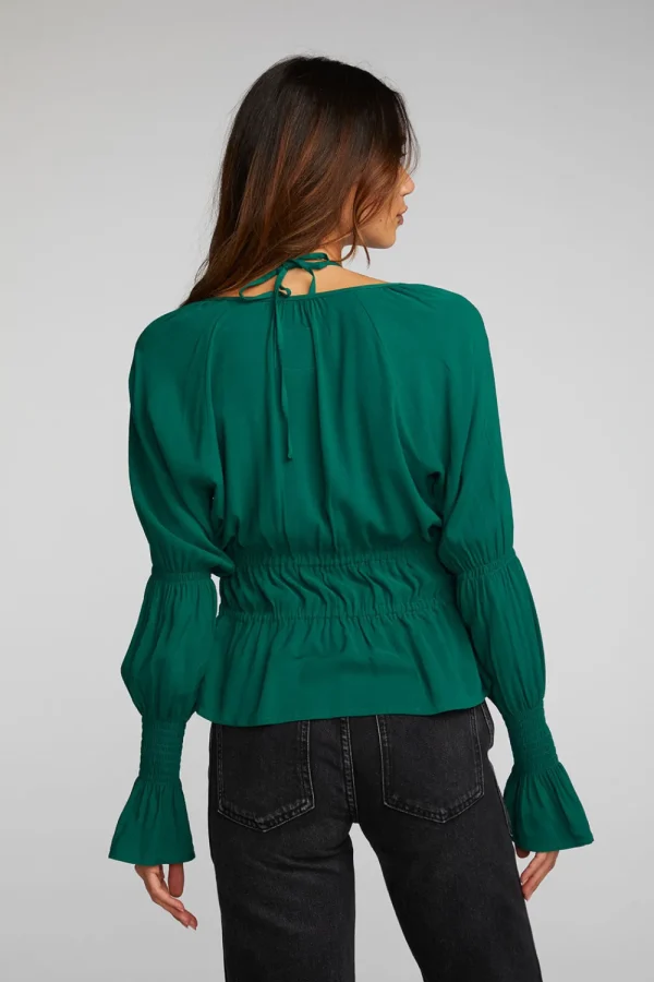 Hot Rayon Woven Deep V Top With Straps Women Loungewear | Tops