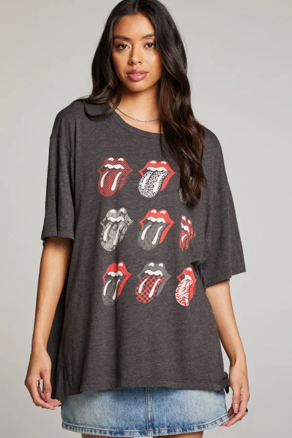 Fashion Rolling Stones Multi Logo One Size Tee Women Loungewear | Music