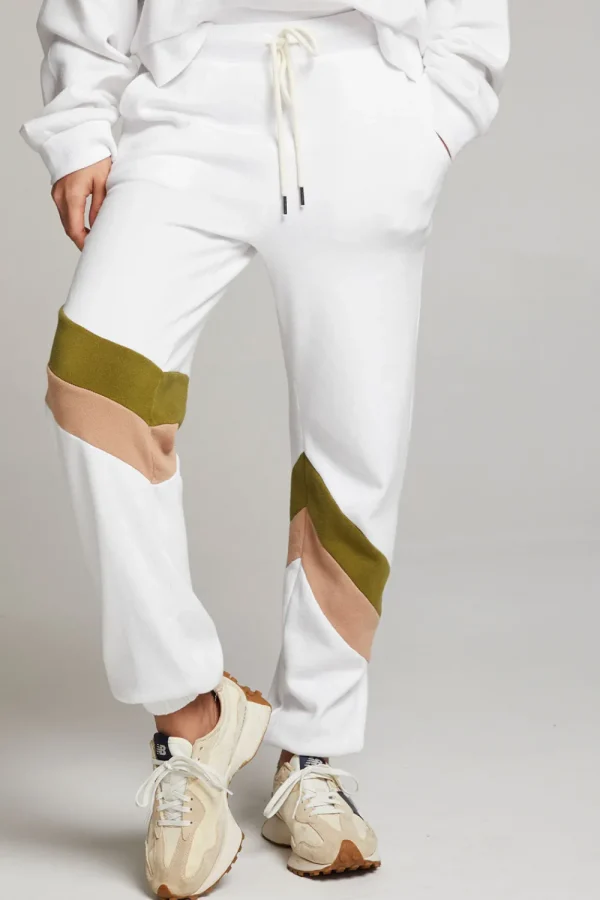 Best Skull Sand Color Block Joggers Women Loungewear | Bottoms