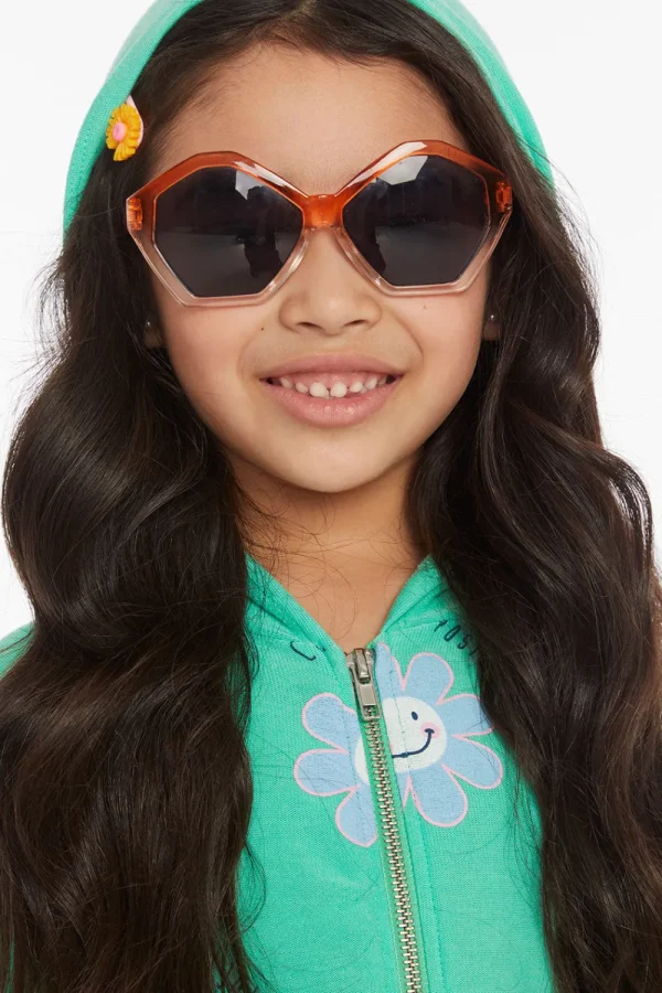 Shop Smiley Flower Girls Zip-up Hoodie Kids Girls