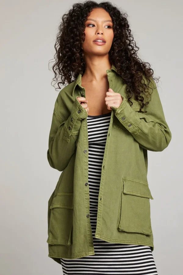 Best Sweet Pea Sphagnum Button Up Women Loungewear | Tops