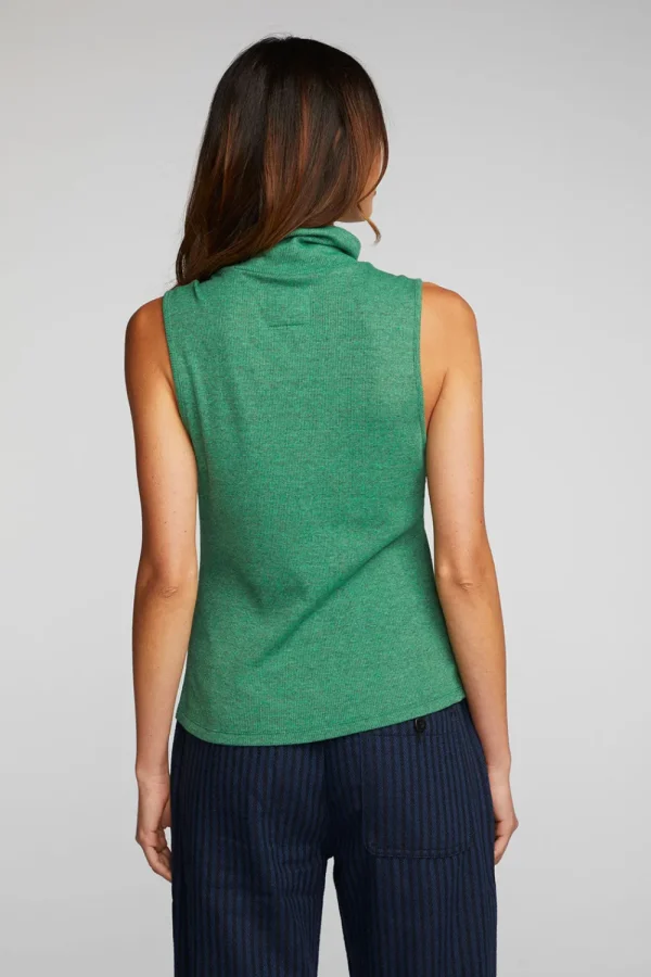 Cheap Triblend Rib Knit Button Down Tank Women Loungewear | Tops